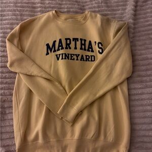 Martha’s Vineyard Yellow Crewneck Sweater